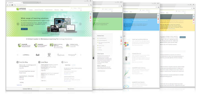 Upside Learning Revamps Its Online Corporate Home