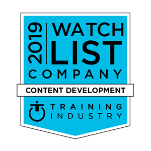 Upside Learning features in the Training Industry’s 2019 Custom Content Development Watch List