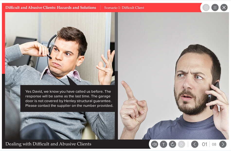 Henley – Dealing with difficult and abusive clients