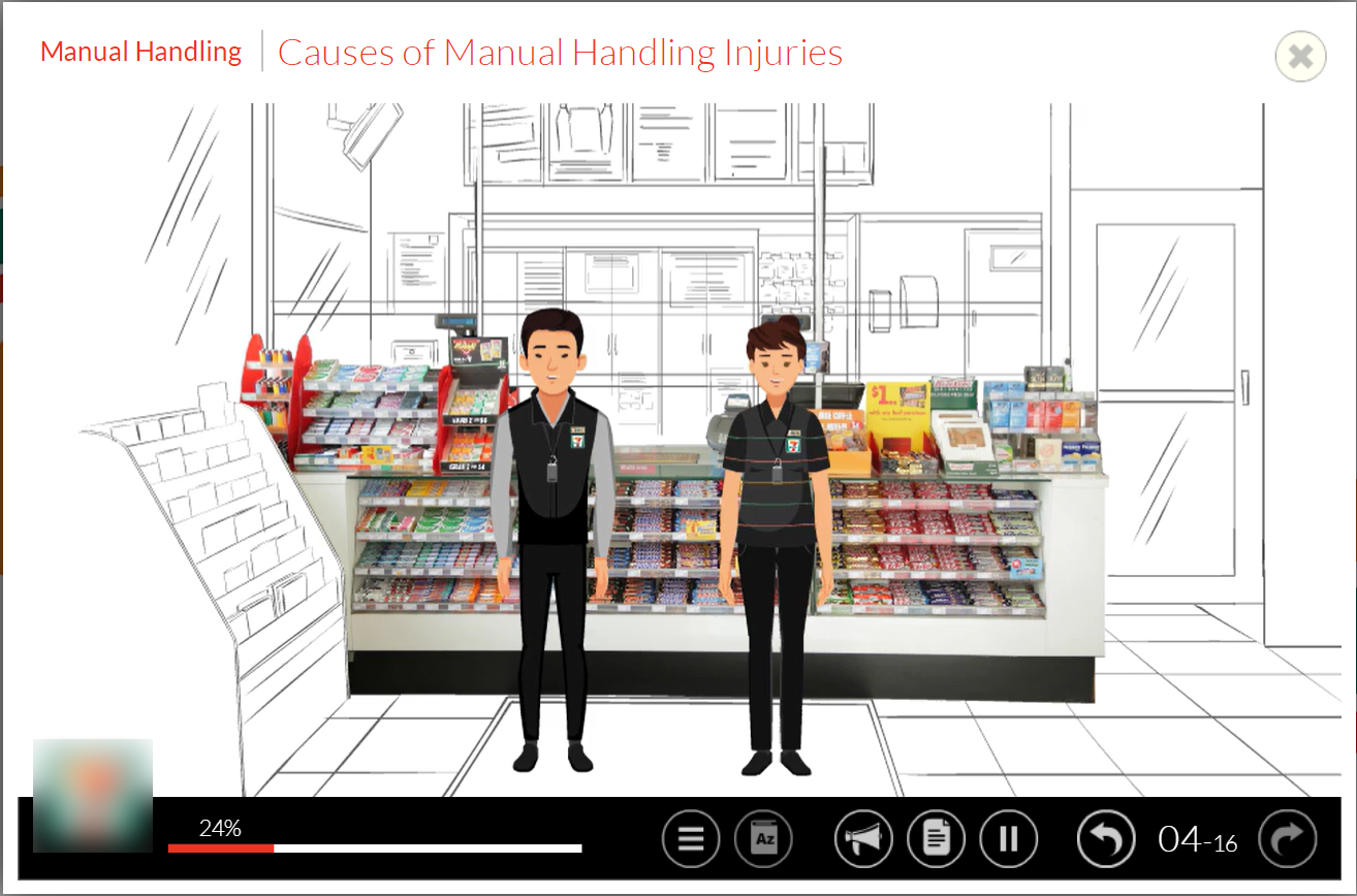 An Engaging Visual Experience for Manual Handling Best Practices